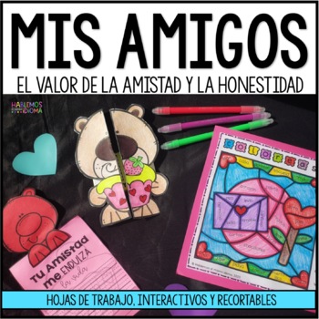 Preview of La amistad | San Valentín |  Valentine's day activities in Spanish