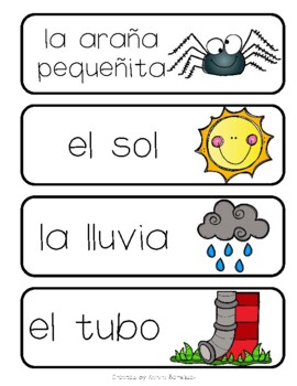 La araña pequeñita lapbook (Spanish) by Karina Bermudez | TpT