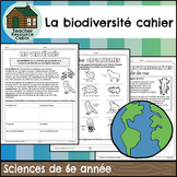 La biodiversité cahier (Grade 6 Ontario FRENCH Science)