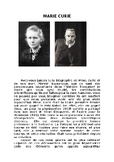 La biographie de Mme. Curie (en français).....La reconstru