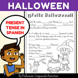 La bruja y su gato |  Halloween Spanish Worksheet | Presen