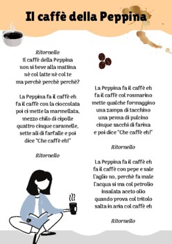 Preview of La canzone "Il caffè della Peppina" / A song "Il caffè della Peppina" in Italian