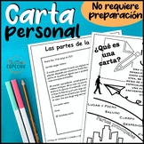 La carta personal - Personal or friendly letter Spanish