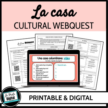 Preview of La casa / Housing Cultural Webquest - Beginning Spanish