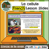 La cellule for Google Slides™ (Grade 8 FRENCH Science)