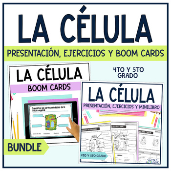 Preview of La célula animal y vegetal -  Animal and Plant Cell in Spanish Bundle
