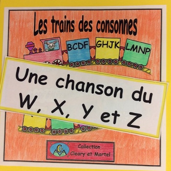 Preview of La chanson des consonnes W, X, Y et Z - Song - Audio File - Distance Learning