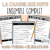 La chasse aux mots: ENSEMBLE complet (French write the room)