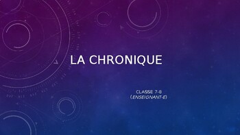 Preview of La chronique