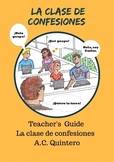 La clase de confesiones- Spanish I CI/TPRS Novel TG/FVR 80+Activities (Bundle)