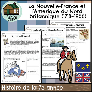 Preview of La Nouvelle-France et l’Amérique du Nord britannique (Grade 7 French History)