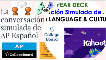 Preview of La conversación simulada de AP Spanish Language & Culture | Bundle Activities