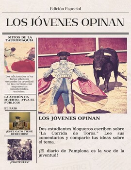 Preview of La corrida de toros/ Bull-fighting/ Reading, Writing, Debate- Spanish 2+