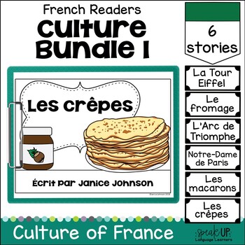 Preview of Culture of France Bundle 1 French Reading & Activities Print & Boom Cards Audio