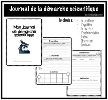 Preview of La démarche Scientifique- French science experimentation booklet