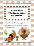 La dinde de l'Action de Grâce est perdu! - French Reading 