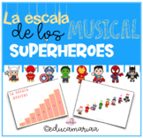 La escala Musical de los SUPERHEROES