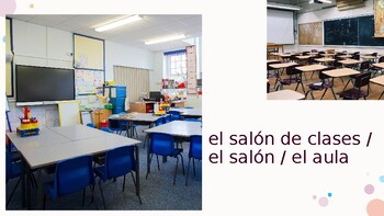 Preview of La escuela / School: People, places, subjects, and things in Spanish!