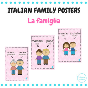 FAMILY ITALIAN FLASH CARDS | Famiglia Italian flashcards family