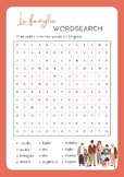 La famiglia Italian word search/find a word