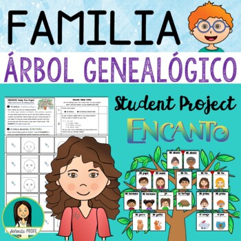 Preview of La familia / Spanish Family Tree Project