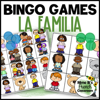 Bingo de la familia - Family Bingo Game in Spanish - Classful