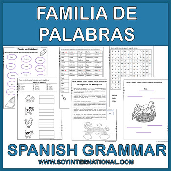 Preview of La familia de Palabras en español