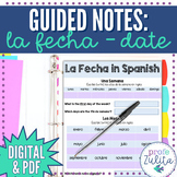 La fecha - The Date in Spanish Guided Notes for Students |