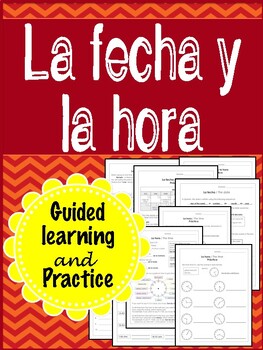 Preview of La fecha y la hora - Spanish conversation activities Distance Learning