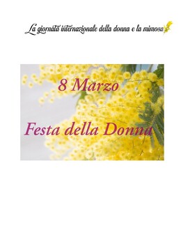 Preview of La festa della donna e la mimosa -- novice low/mid reader