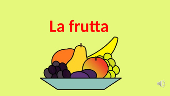 Preview of La frutta - Fruit