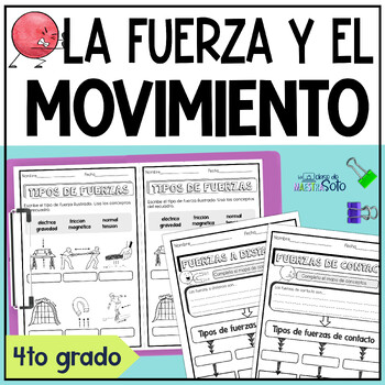 Preview of La fuerza y el movimiento - Force and Motion Science in Spanish