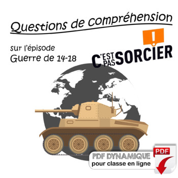 Preview of La guerre de 1914 à 1918 - Compréhension