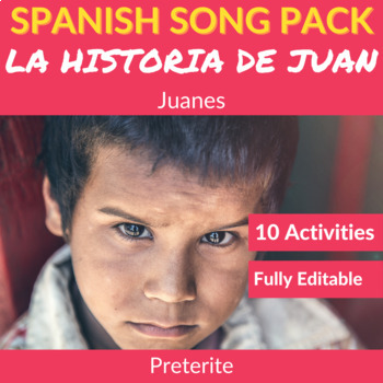 Preview of La historia de Juan by Juanes - Spanish Song to Practice the Preterite