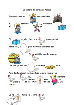 Preview of La historia de conejo de Pascua (pictogram)