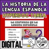 La historia de la lengua española HyperDoc tarea