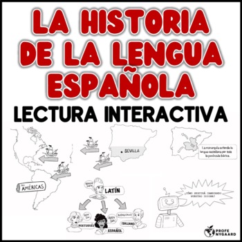 Preview of La historia de la lengua española- lectura interactiva worksheet