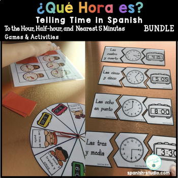 Preview of Telling Time in Spanish BUNDLE