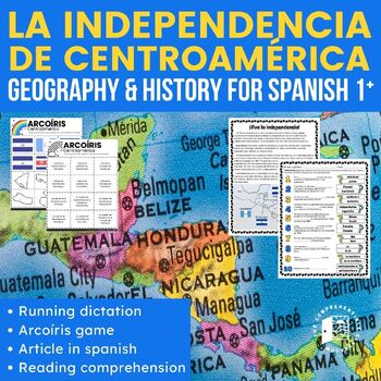 Preview of La independencia de Centroamérica Article in Spanish + game Spanish 1+