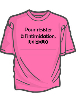 La journée contre l'intimidation - Chandail rose - Pink Shirt Day (French)