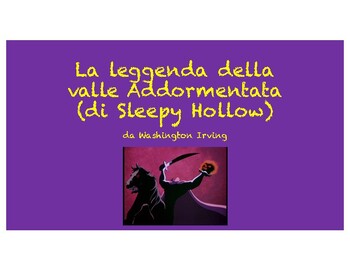 Preview of La leggenda di Sleepy Hollow CI in Italian language Reading