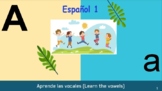 Learn spanish with vowels and consonants - Letter A  (La letra A)
