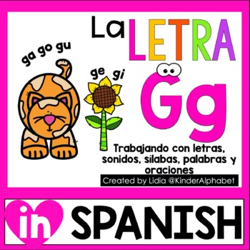 La letra Gg {Letra de la Semana} by Lidia Barbosa | TPT