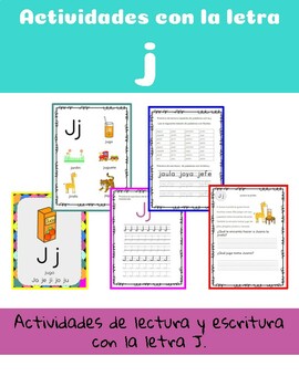 La letra J: Actividades de lectura y escritura | TPT