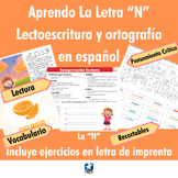 La letra N - Lectoescritura y ortografía  en español - Lea