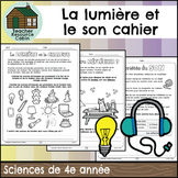La lumière et le son cahier (Grade 4 Ontario FRENCH Science)