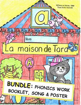 Preview of La maison de Tara - BUNDLE - Work Booklet/Song/Poster- Distance Learning