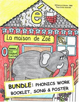 Preview of La maison de Zoé - BUNDLE- Work Booklet/Song/Poster- Distance Learning