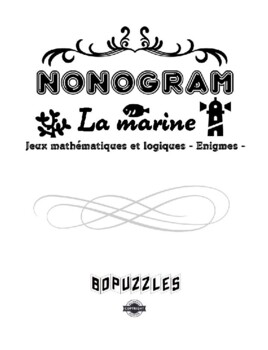 Preview of La marine Nonogram Gros Caractères Livre De Puzzles
