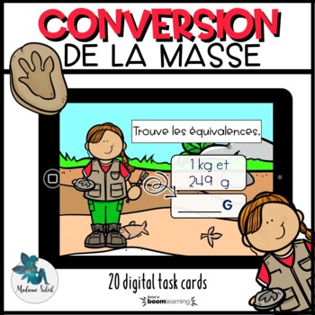 Preview of La masse et sa conversion Boom Cards